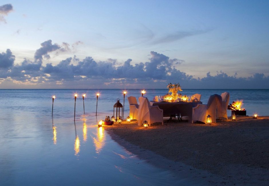 Beach side candle light dinner @PeakLife