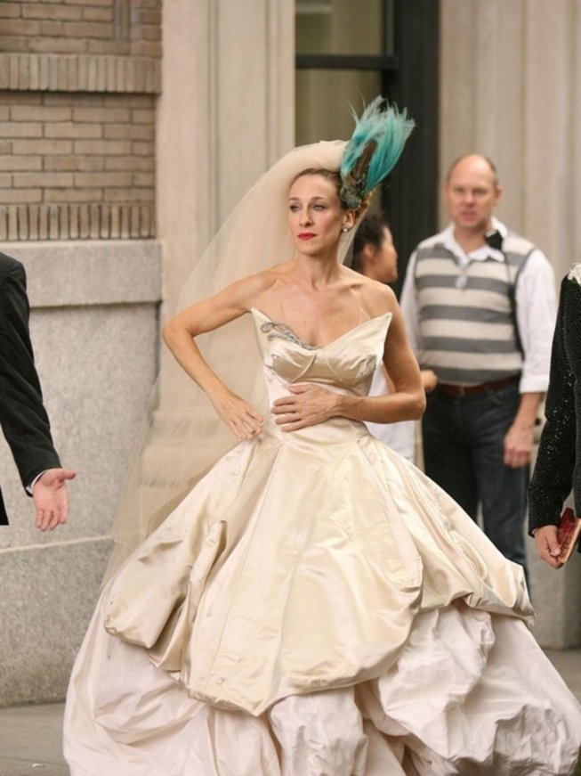 Carrie Bradshaw Wedding Dress Carrie Bradshaw Wedding Dresses Photo Shoot Satc Pinterest