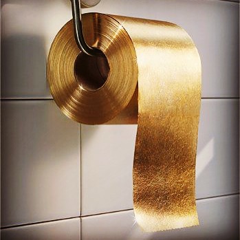 gold toilet paper