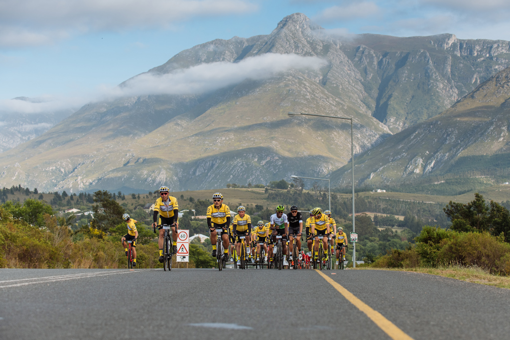 November 24th 2018, the Breitling Triathlon Squad and Friends rode in support of Qhubeka at the Coronation Double Century in South Africa. (PPR/Breitling)
