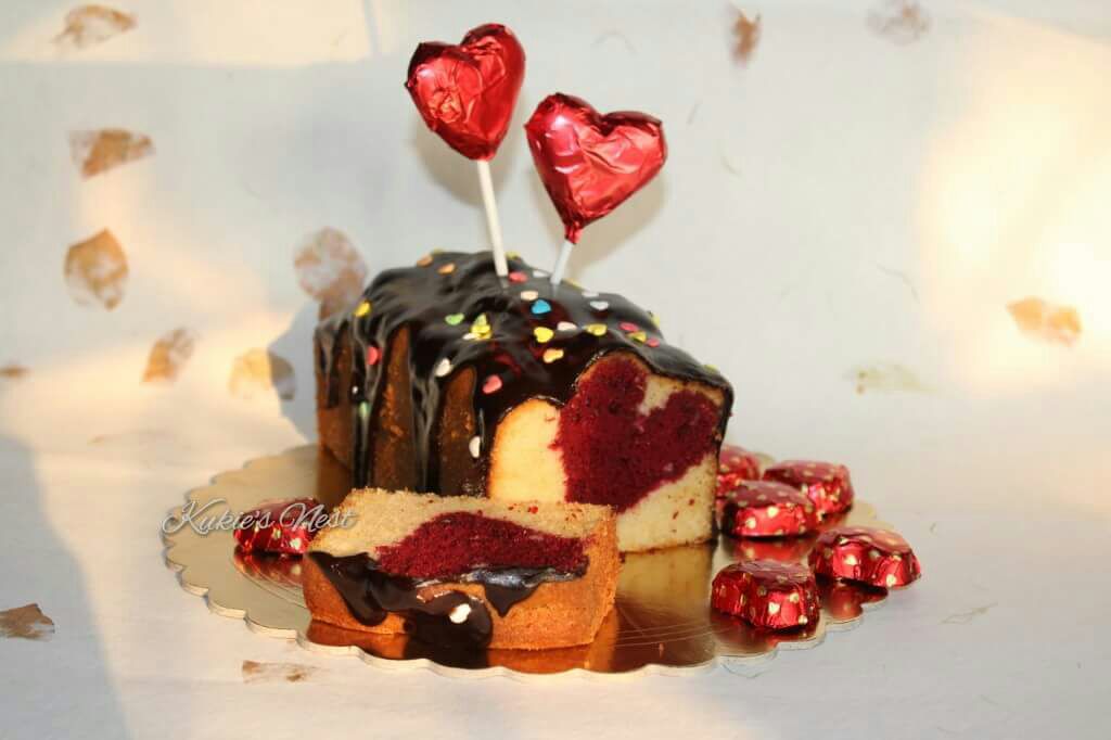 Kukie's nest valentine cake 1
