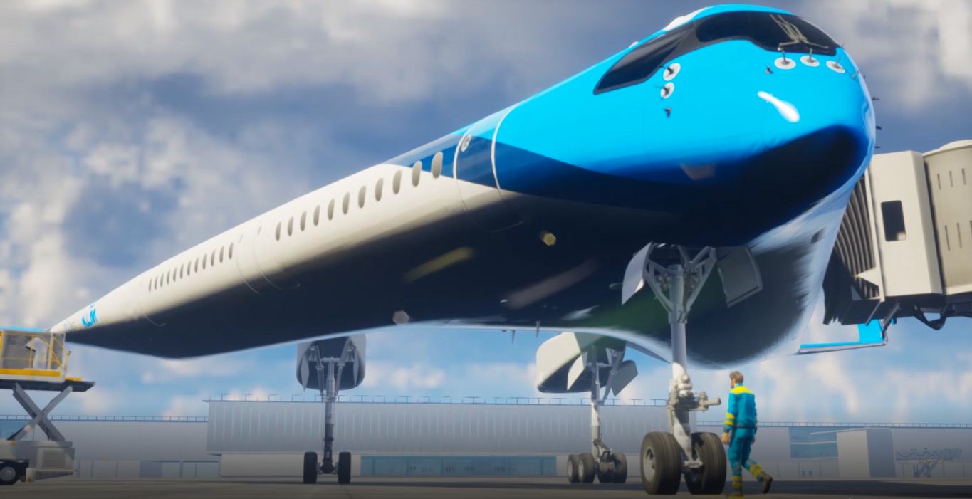 KLM V-shaped aeroplane