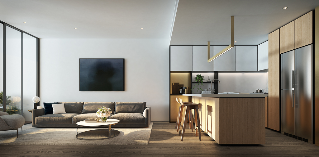 Avani Melbourne Box Hill Residences_ Two Bedroom Livingroom