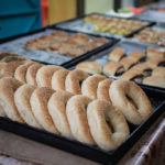 Bagels and pastries. Photo credit - Haim Yosef