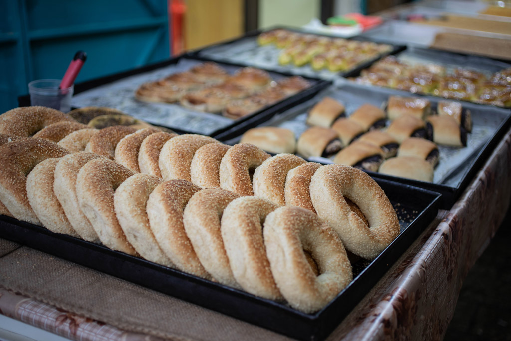 Bagels and pastries. Photo credit - Haim Yosef