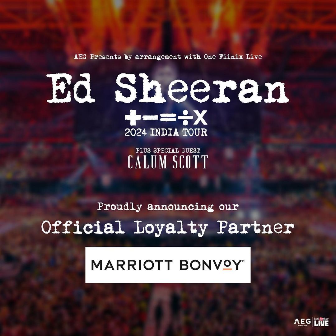 Marriott Bonvoy Named Official Loyalty Partner For Ed Sheeran's Mathematics Tour—India 2024-Cover Image