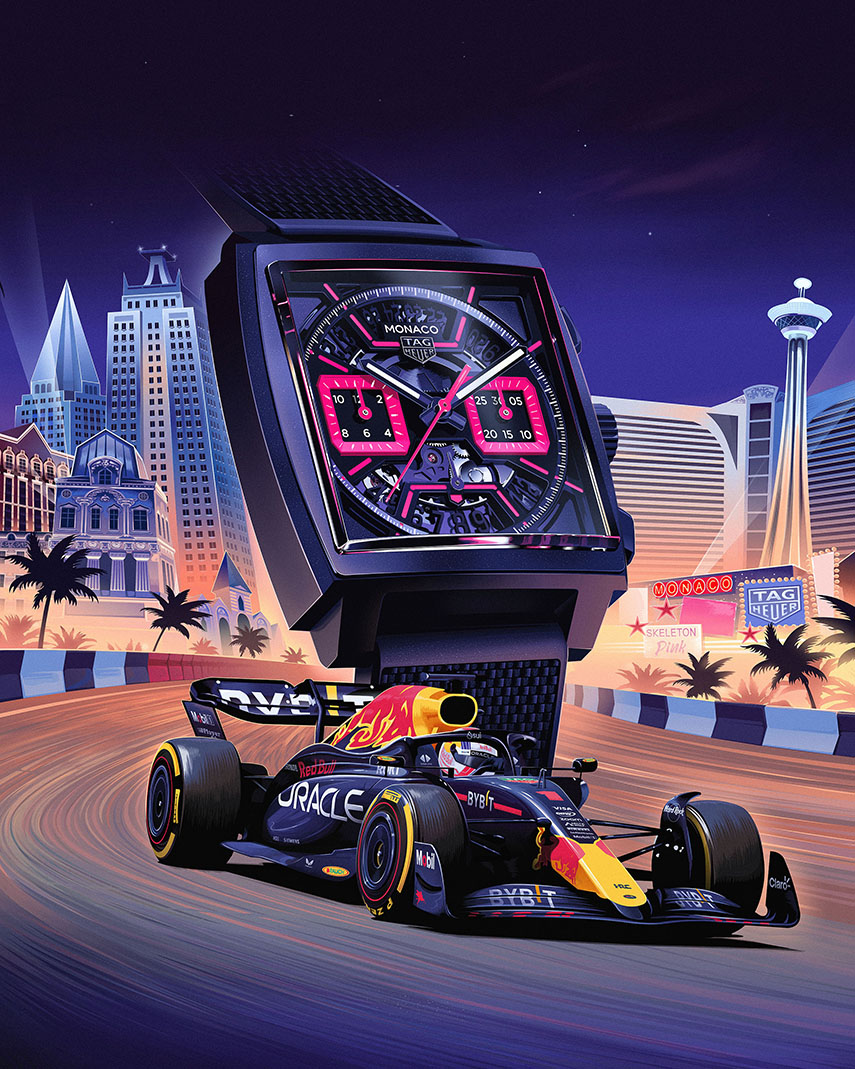 This TAG Heuer Pays a Playful Tribute to the Las Vegas Grand Prix-Cover Image